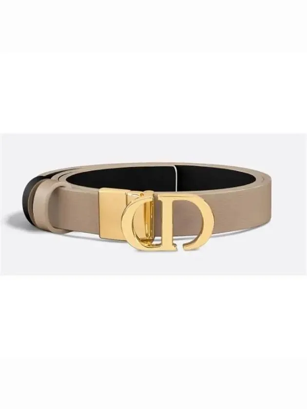 30 Montaigne Reversible Leather Belt Hazelnut Black