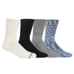 4-Pack Diabetic Socks - Solid Color Bundle