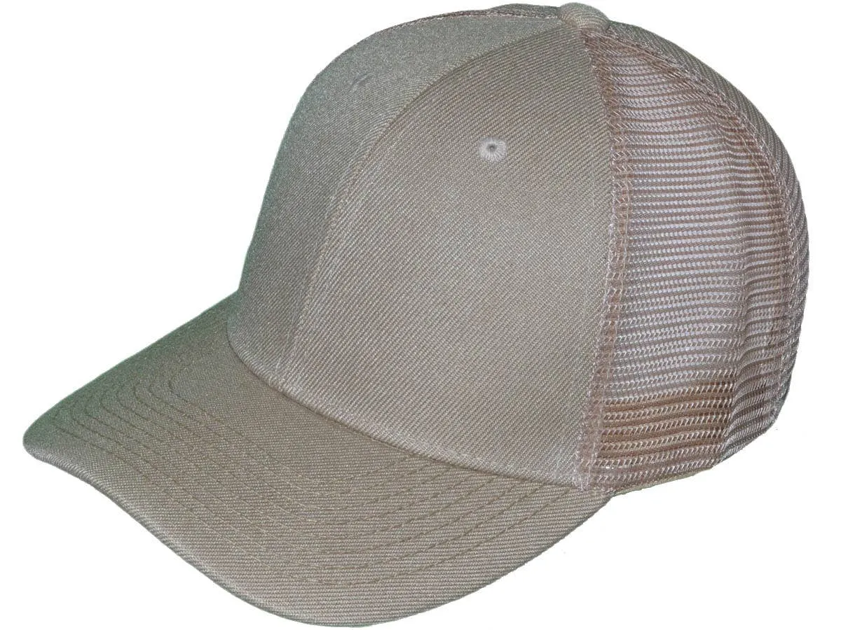 Blank Trucker Hats - Structured Mesh BK Caps