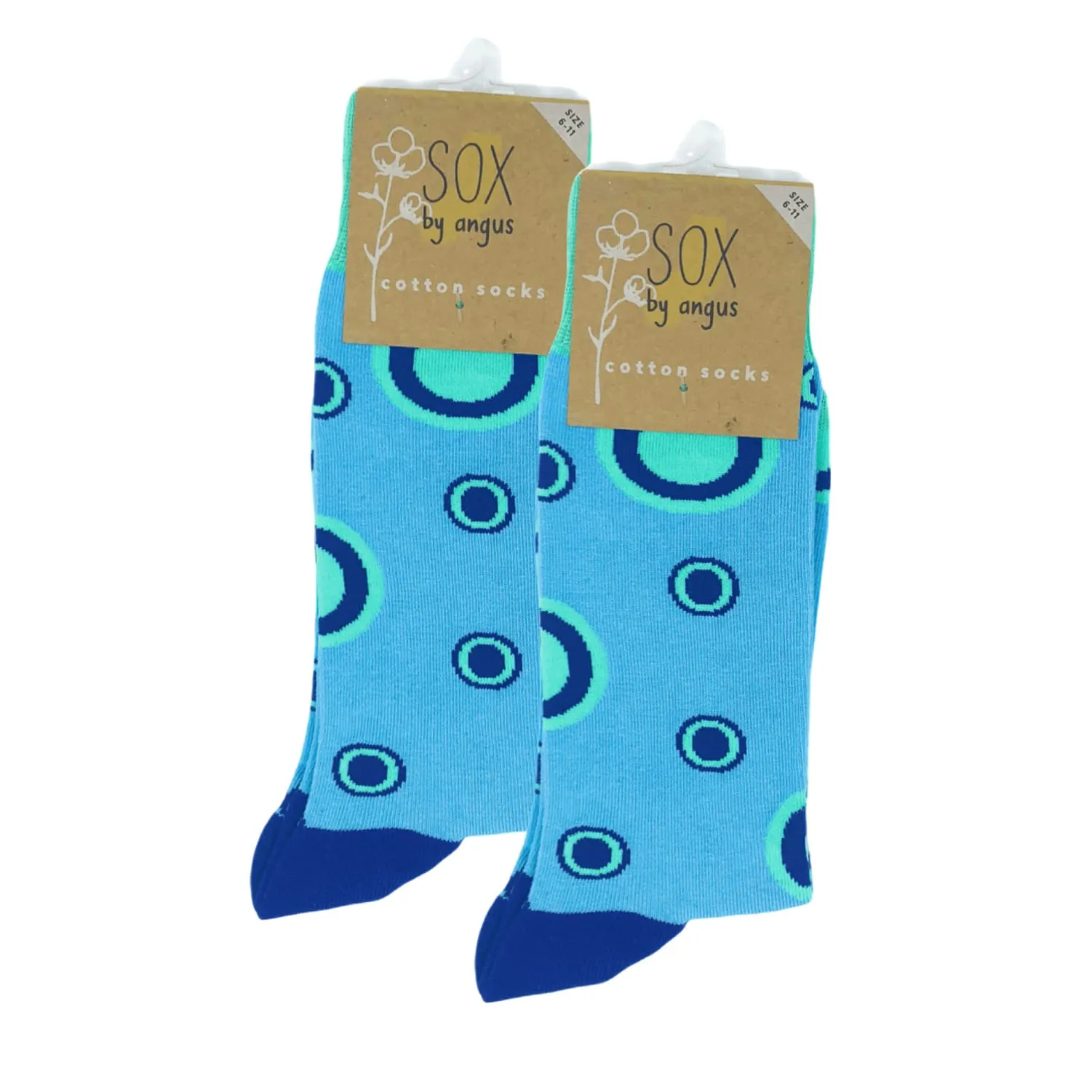 Blue Circles Socks