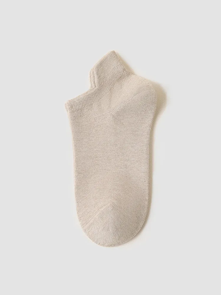 Casual Cotton Solid Color Ankle Socks