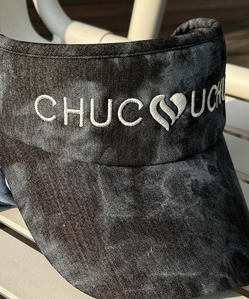 CHUCUCHU Marble Point Heart Visor - Black