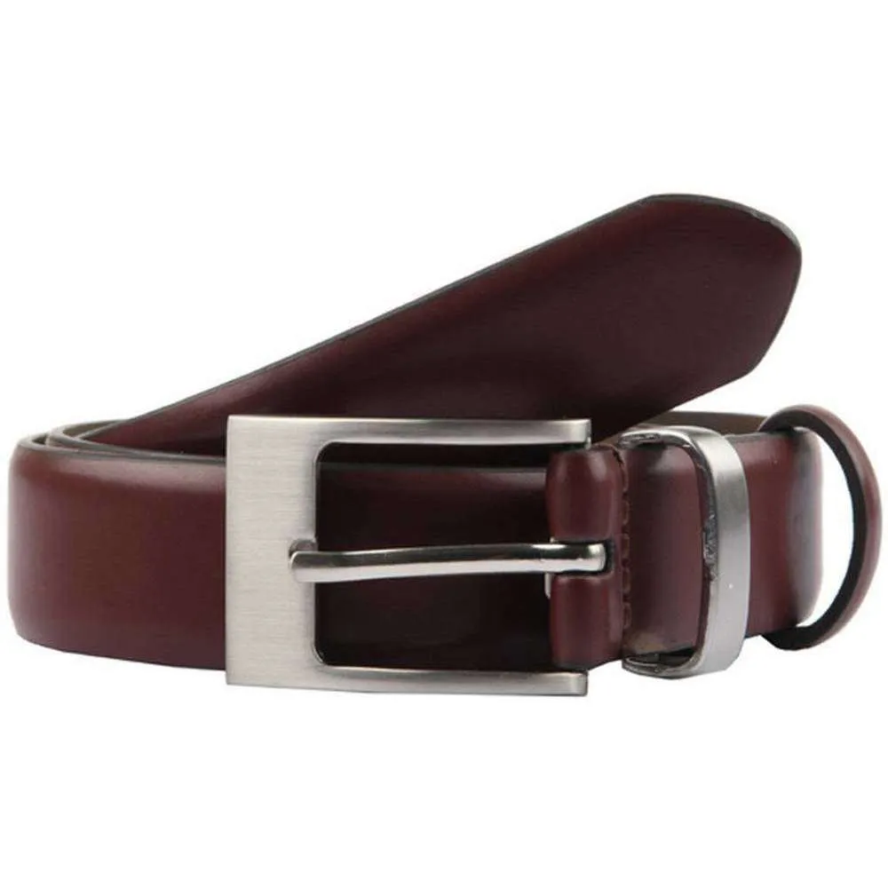 Dents Classic Leather Belt - Chestnut