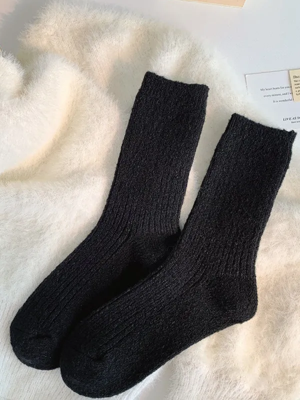 Elasticity Solid Color Socks