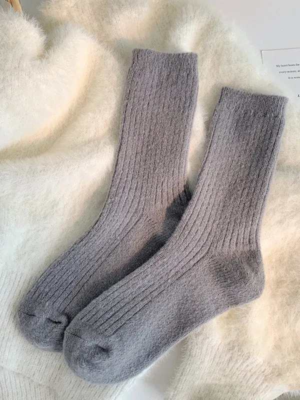 Elasticity Solid Color Socks