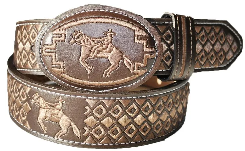 EMBROIDERED COWBOY BELT IMP-13119