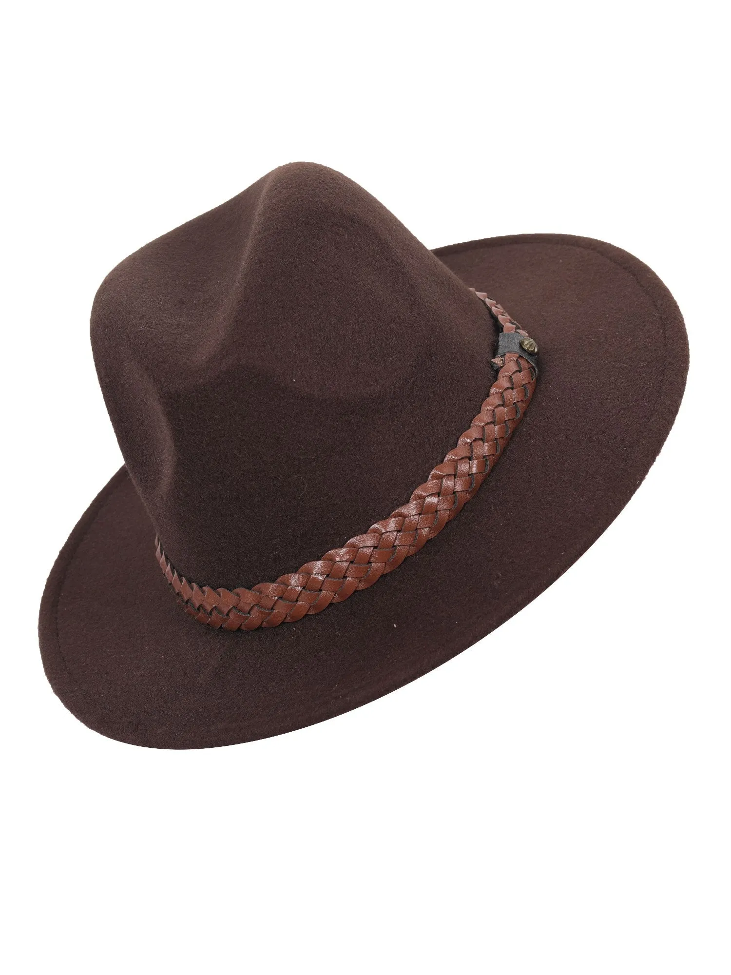 FabSeasons Vintage fashion Hat for Men & Women with Brown Belt