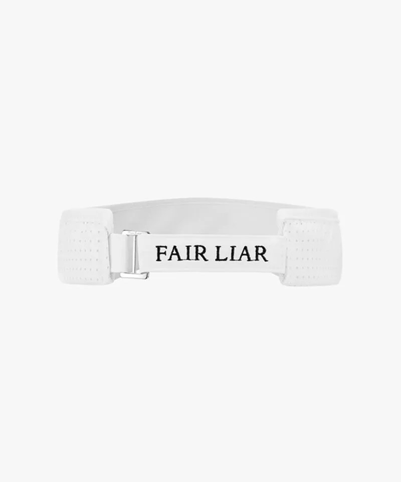 FAIRLIAR Men's Perforated Point Visor - White