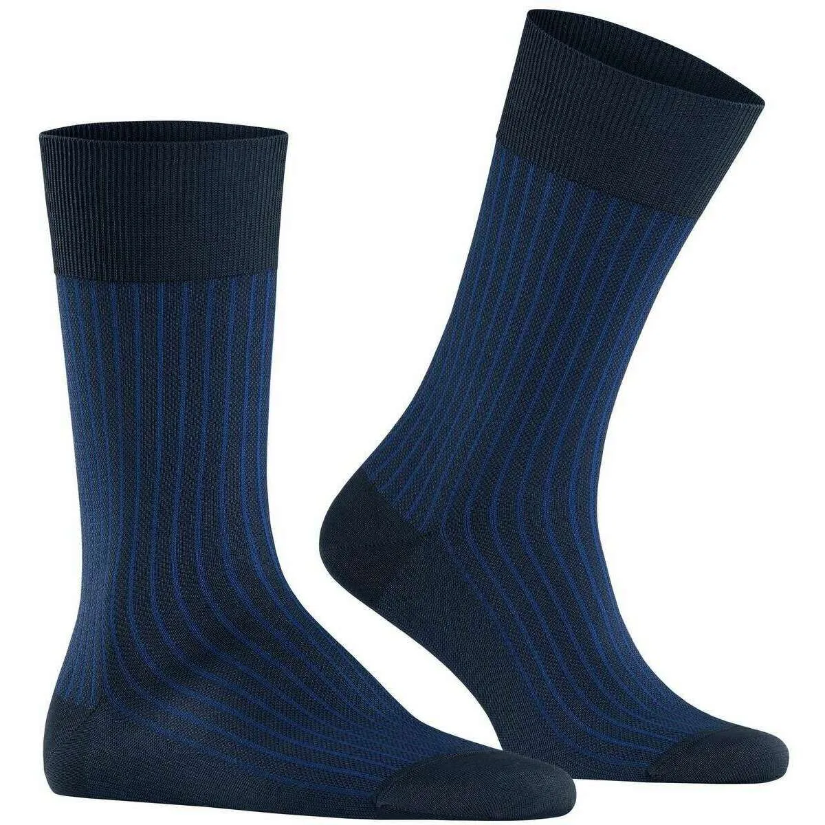 Falke Oxford Stripe Socks - Space Blue