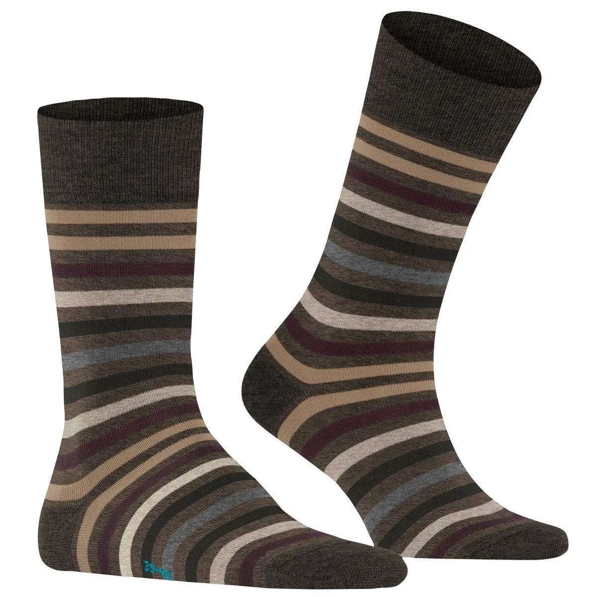 Falke Tinted Stripe Socks - Beech Green