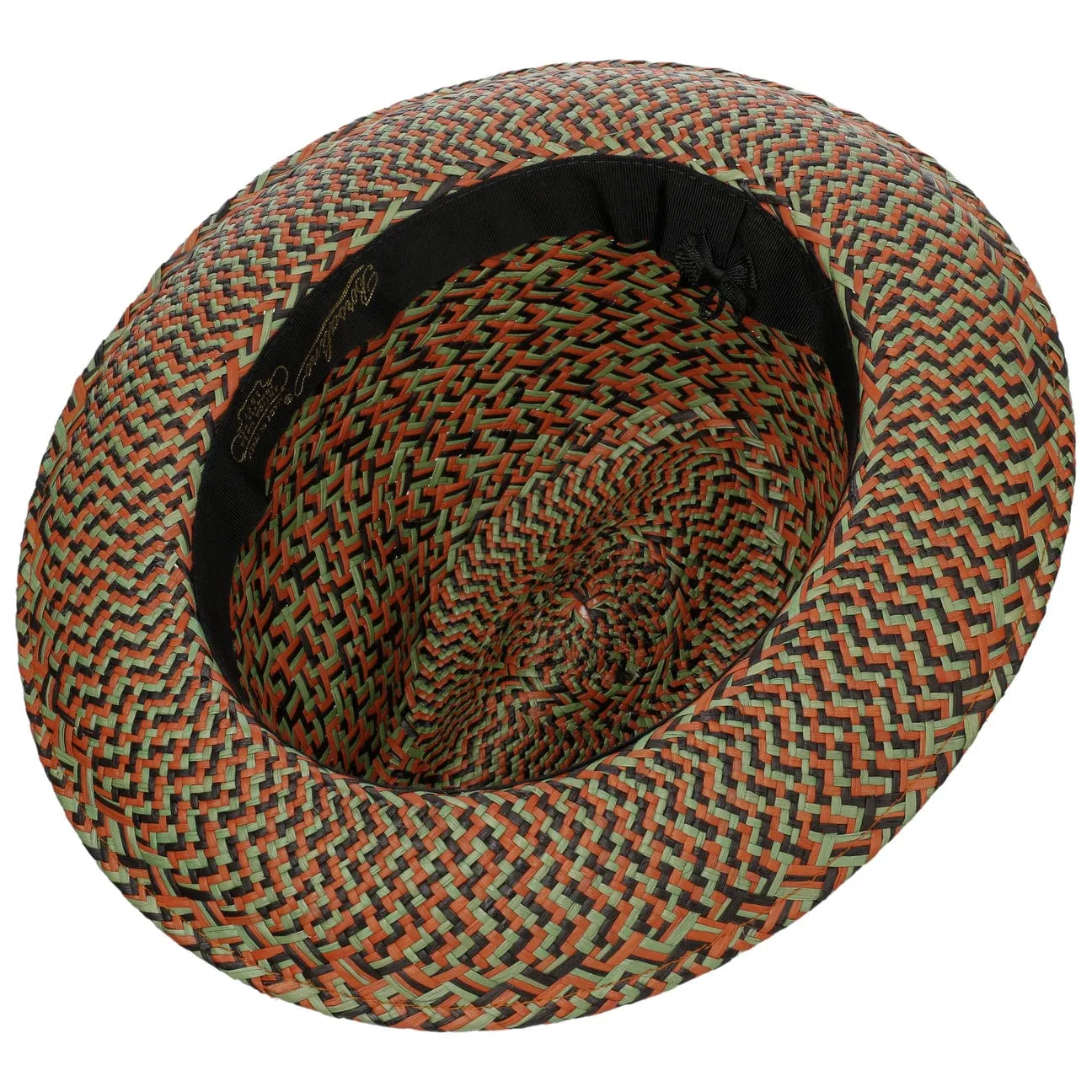 Federico Patterned Panama Hat by Borsalino