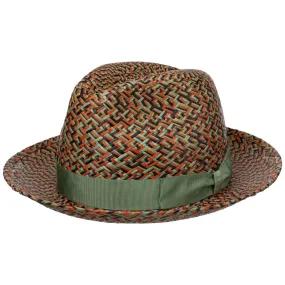 Federico Patterned Panama Hat by Borsalino