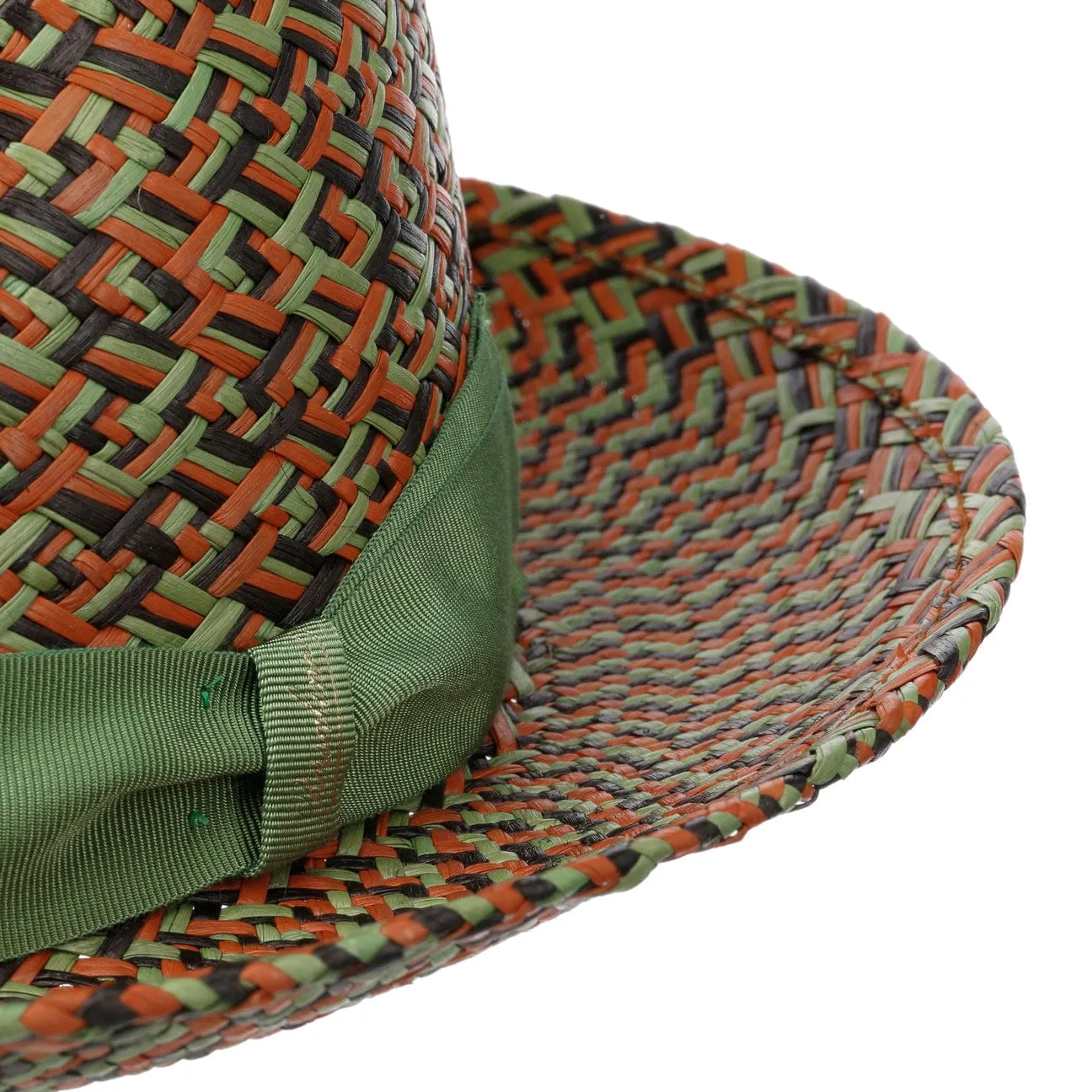 Federico Patterned Panama Hat by Borsalino