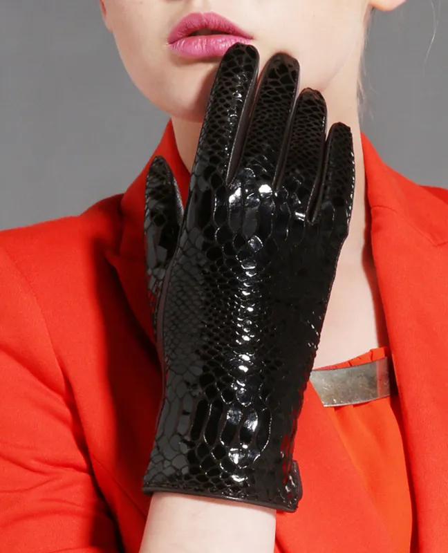 Genuine Goatskin Alligator Leather Glove