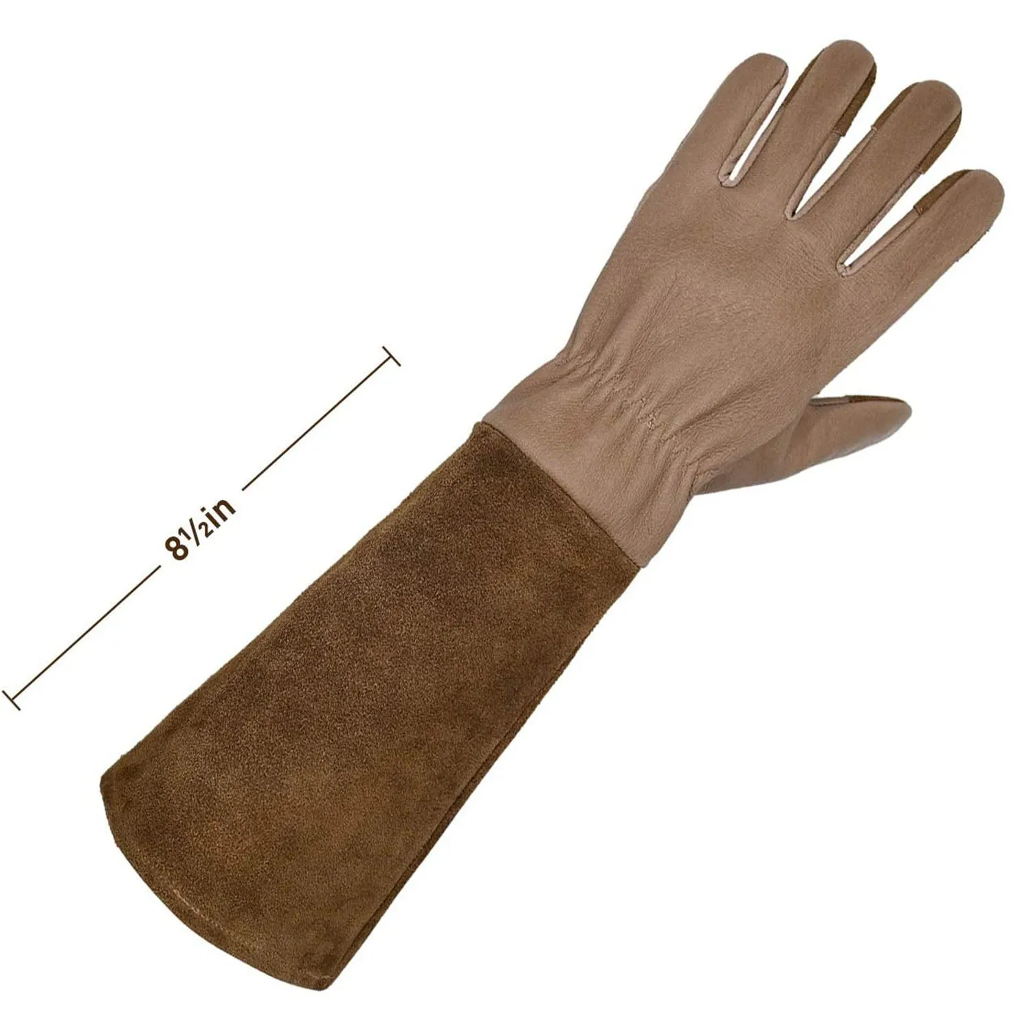 Handlandy Wholesale Women Gardening Gloves Pigskin Leather Long Gauntlet 1601 (36/72/120 Pairs)