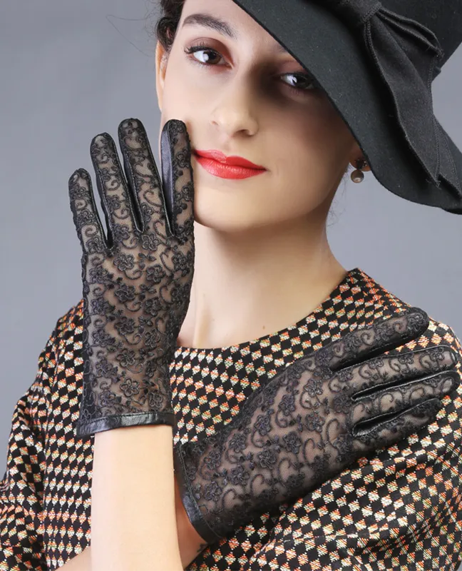 Luxury genuine leather gloves