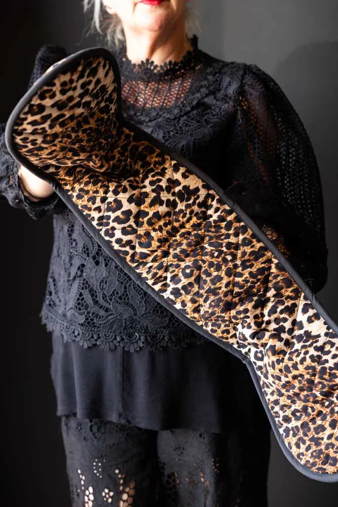 Luxury Leopard Print Oven Gloves