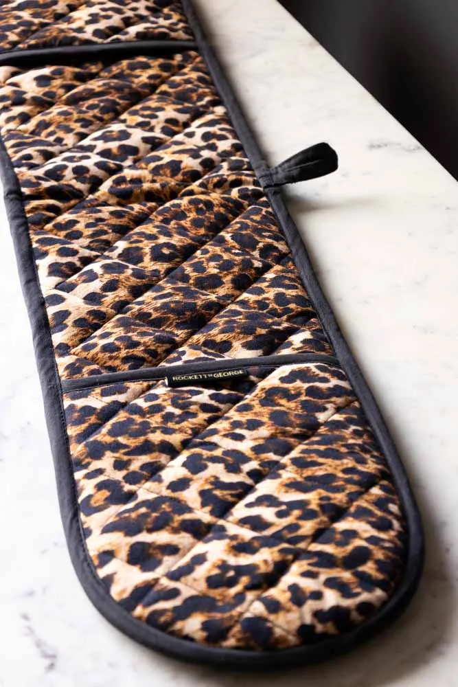 Luxury Leopard Print Oven Gloves