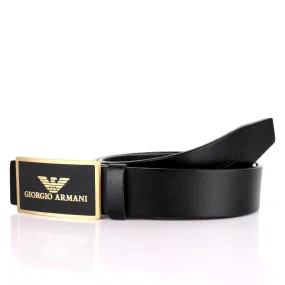 Men's Designer Leather Belt-Black