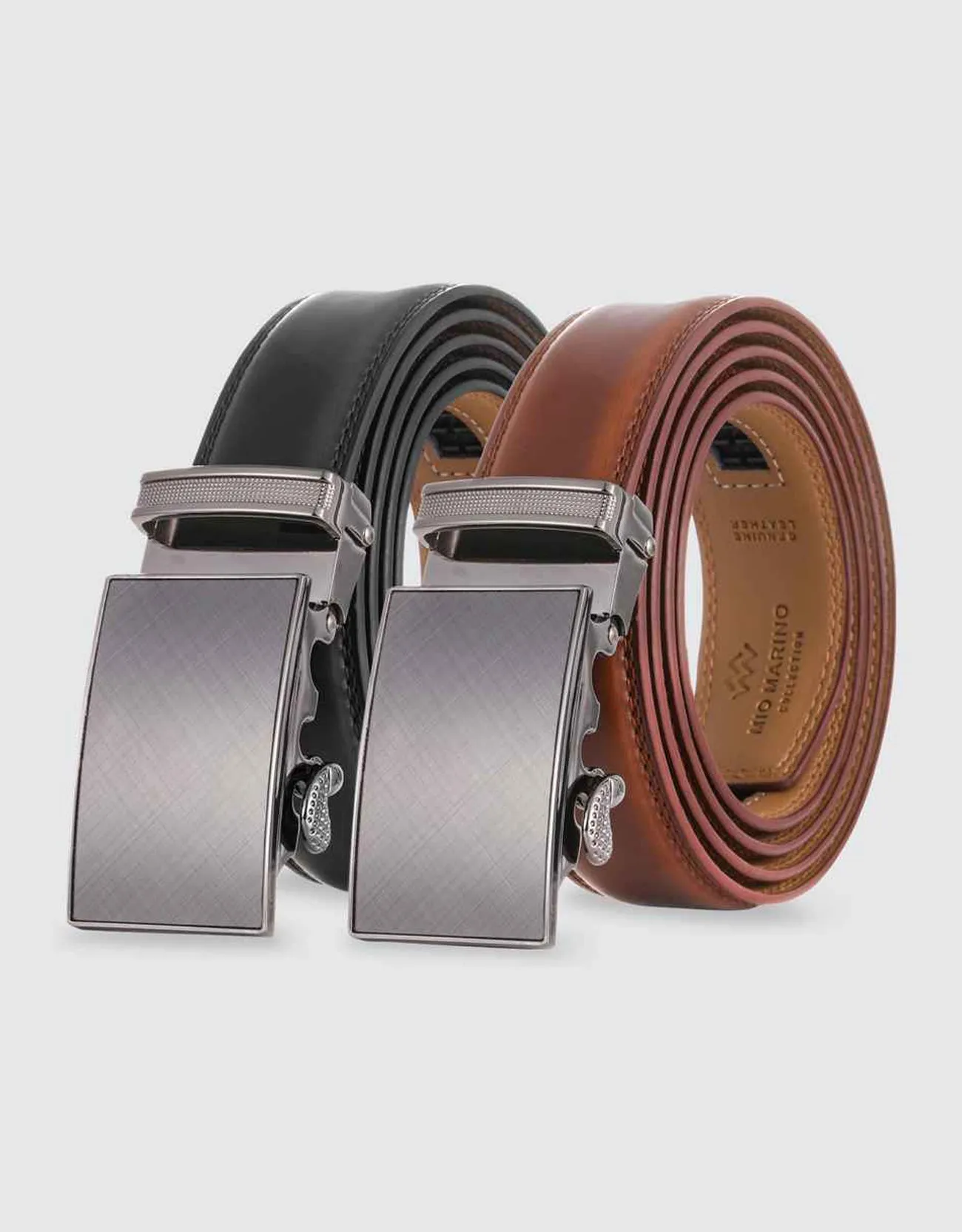 Men's Radiant Design 2 Pack Ratchet Belt