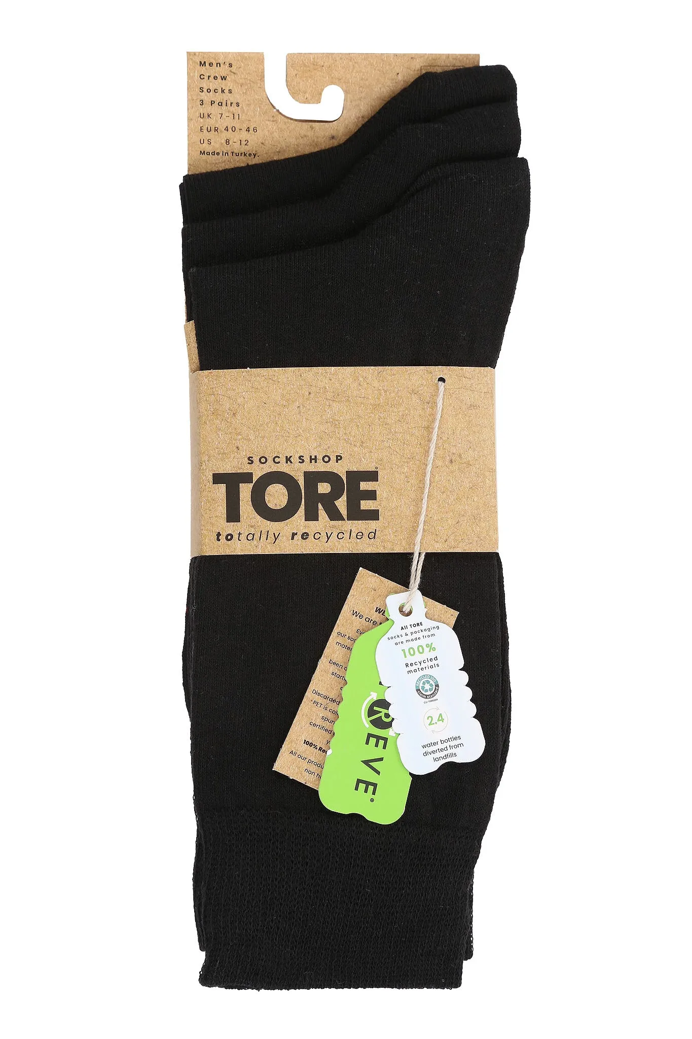 Men's Solid Color Crew Sock