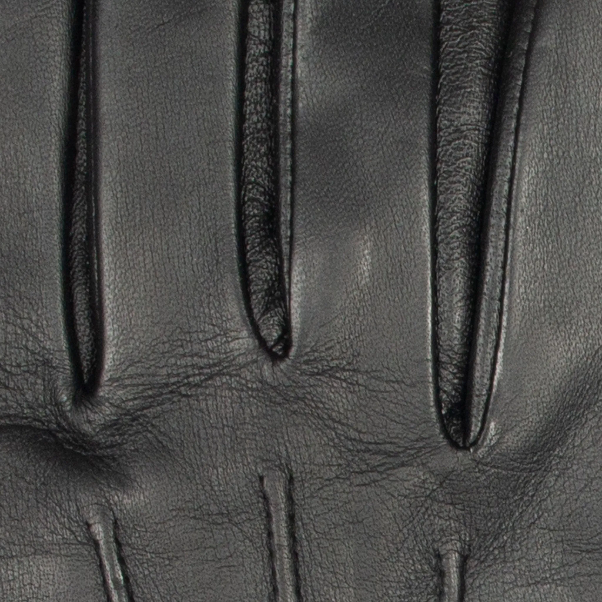 Men’s Touchscreen Three-Point Cashmere-Lined Leather Gloves