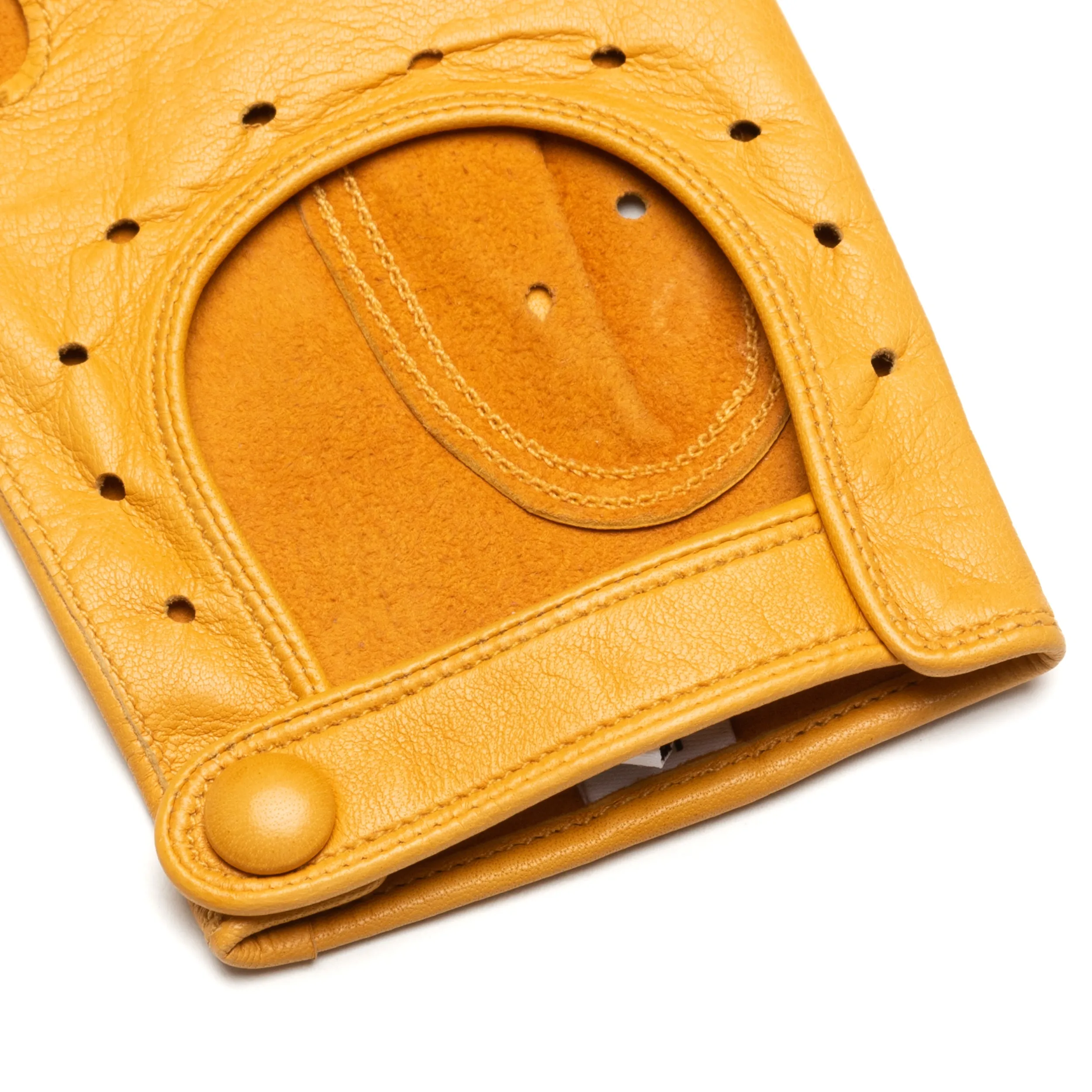 Messina Yellow Leather Gloves