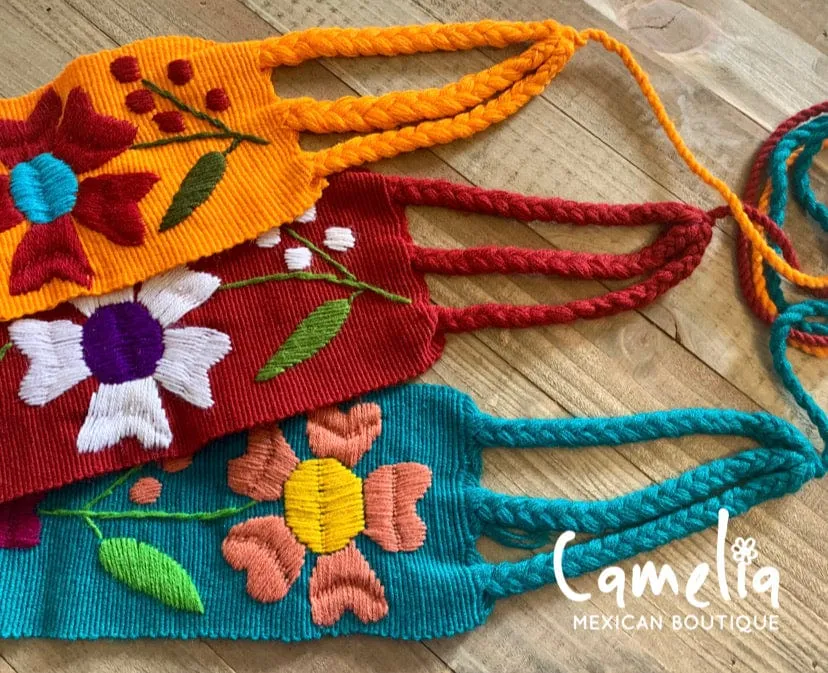 Mexican Embroidered Belt - Margarita