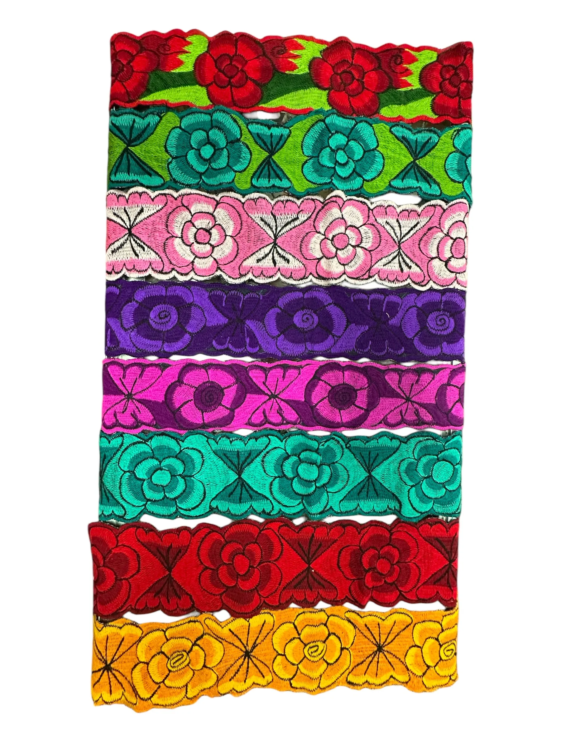 Mexican Floral Embroidered Belts