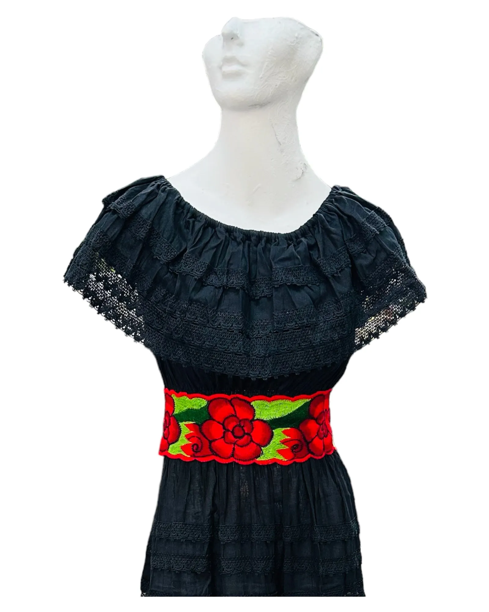 Mexican Floral Embroidered Belts