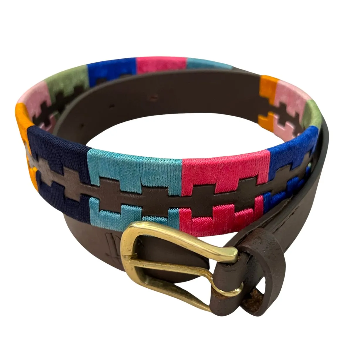 Multi Colour Leather Designer Belt