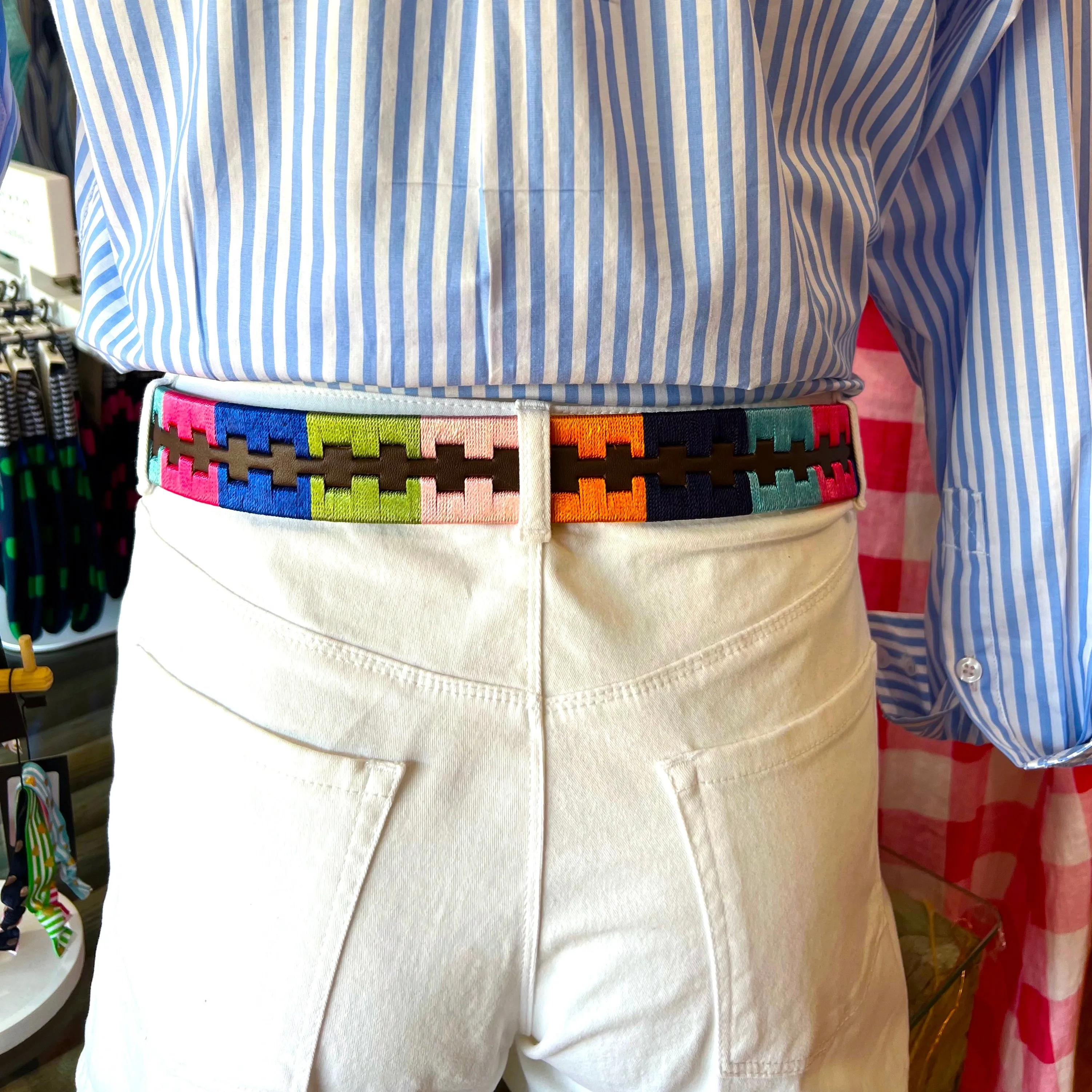 Multi Colour Leather Designer Belt