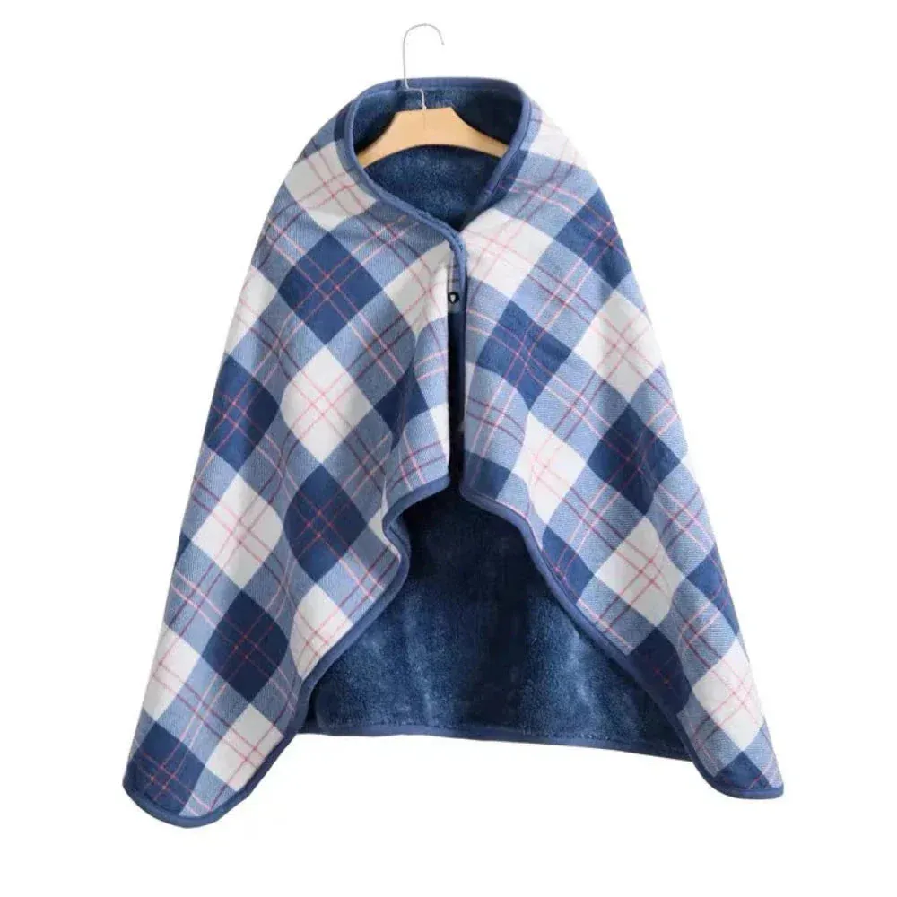 Multifunction Double Layered Plaid Blanket