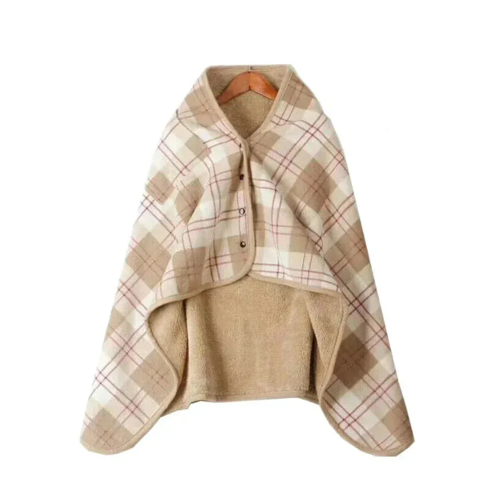 Multifunction Double Layered Plaid Blanket