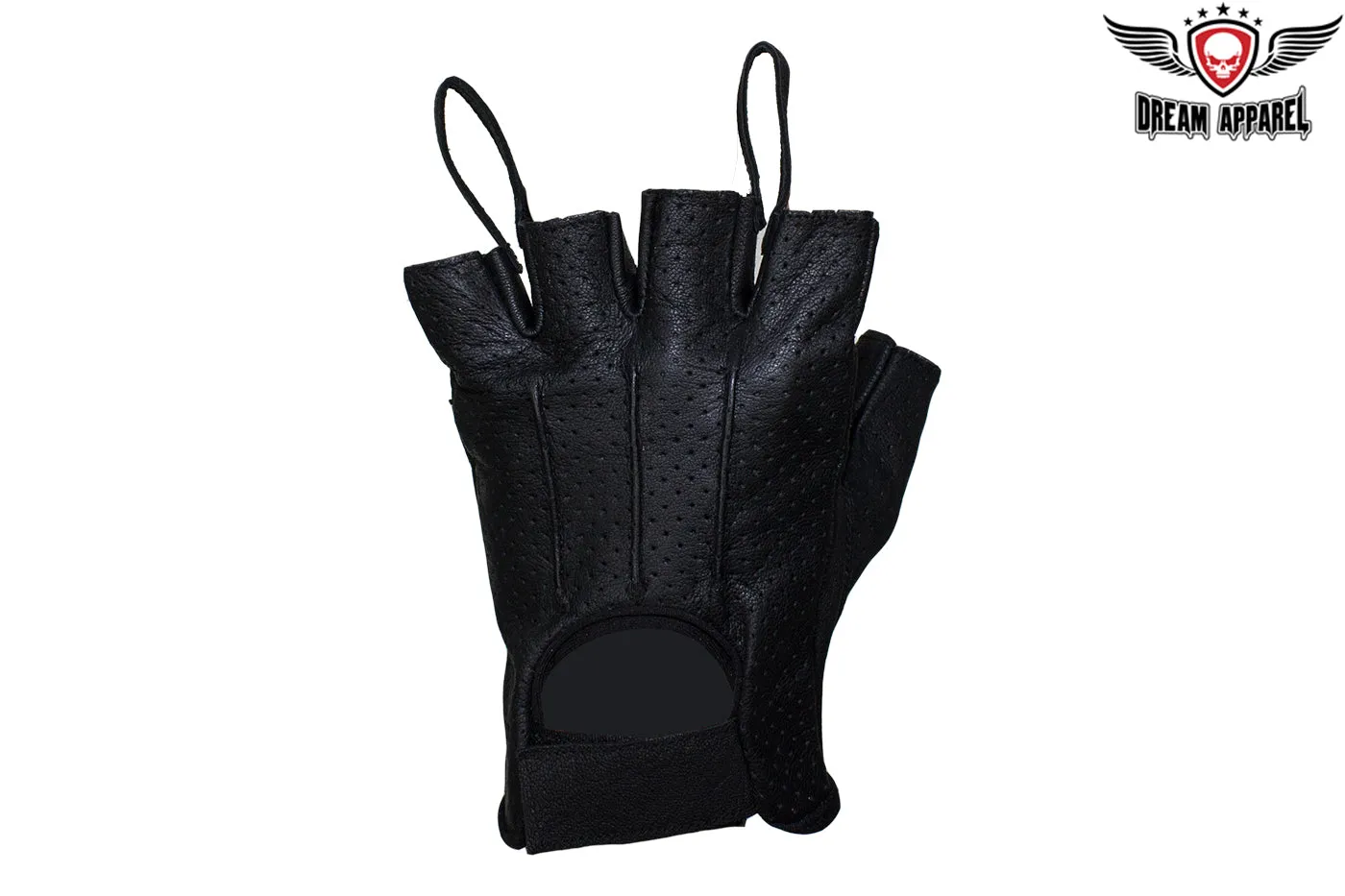 Nappa Leather Fingerless Riding Gloves