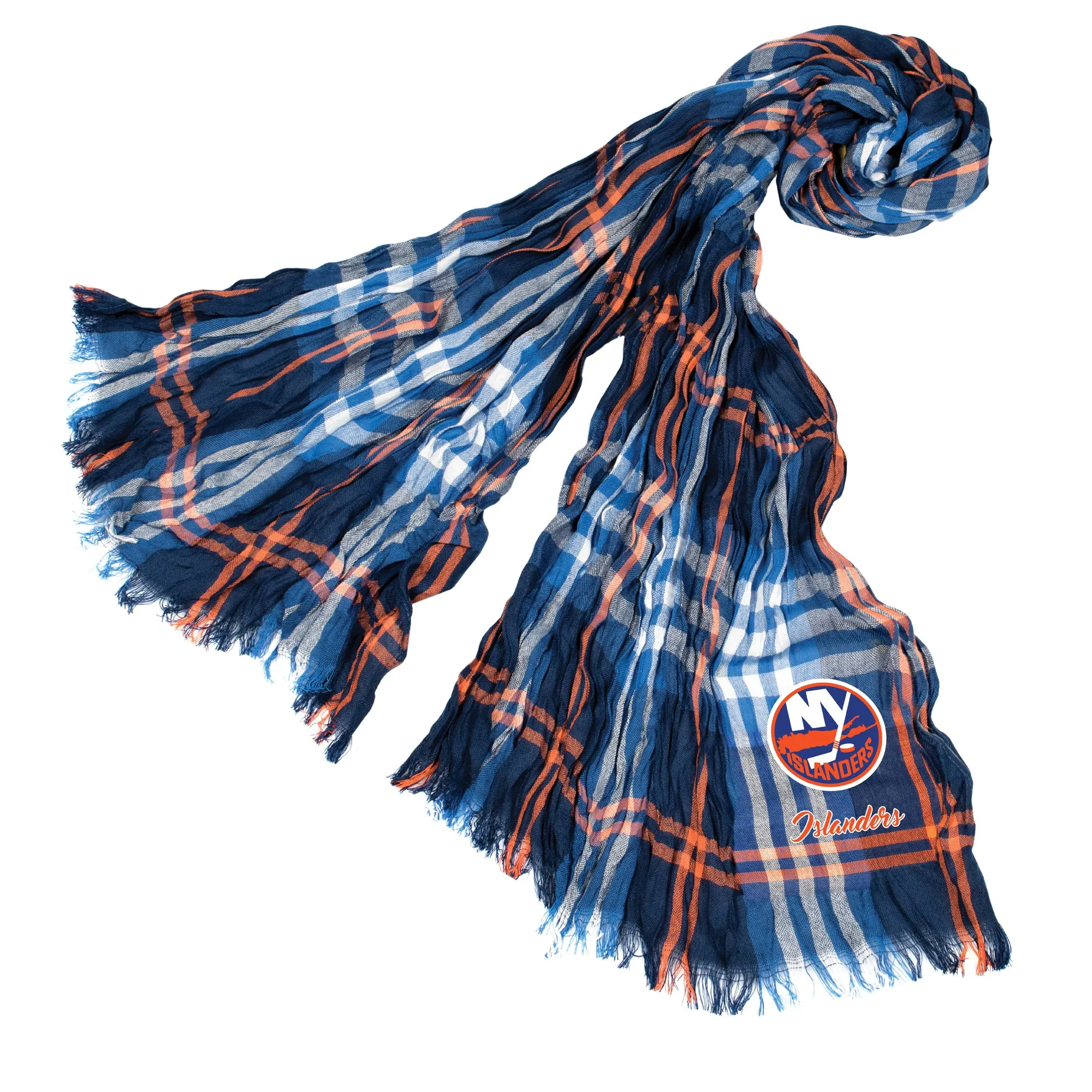 New York Islanders Crinkle Scarf Plaid