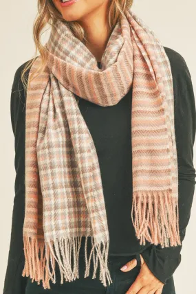 On The Double Scarf, Peach