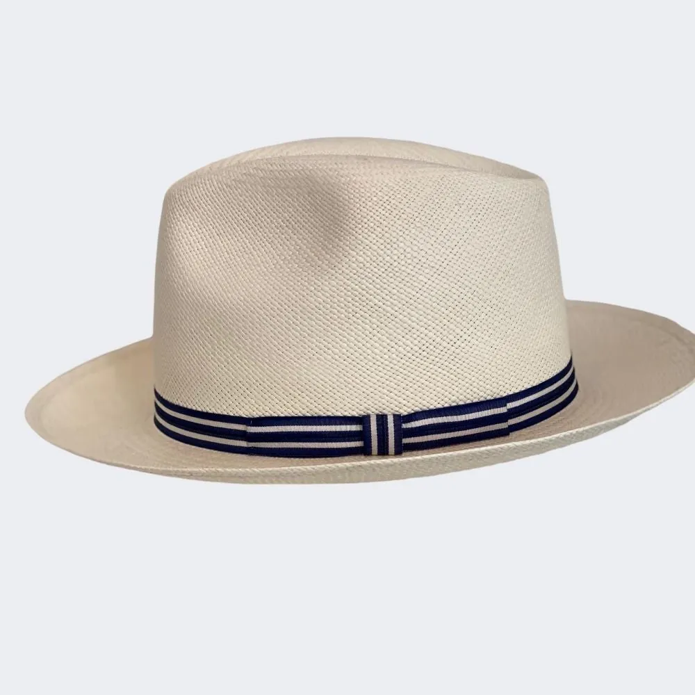 Panama Genuine Montecristi Hat with Stripes