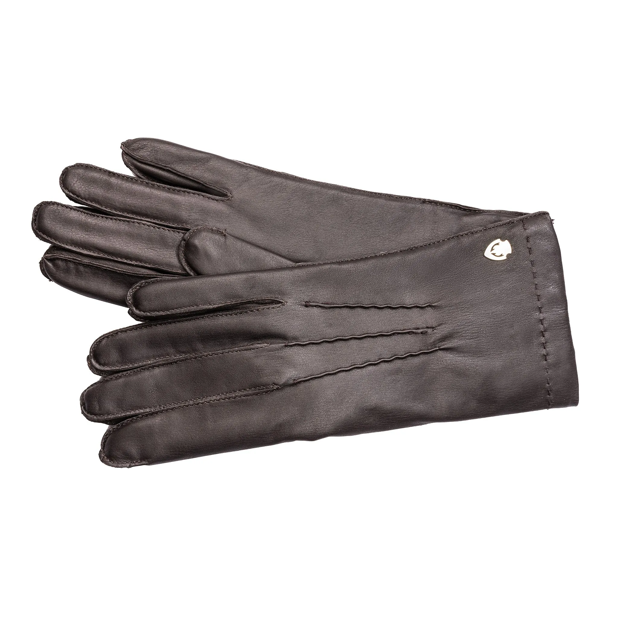 Pinch Pleats Reindeer Leather Gloves