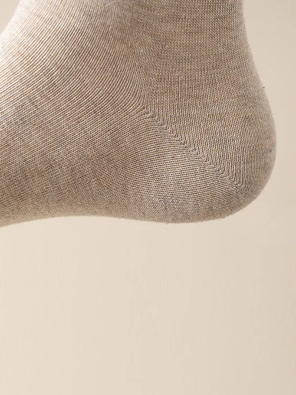 Pleated Solid Color Socks