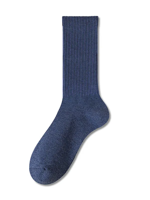 Pleated Solid Color Socks