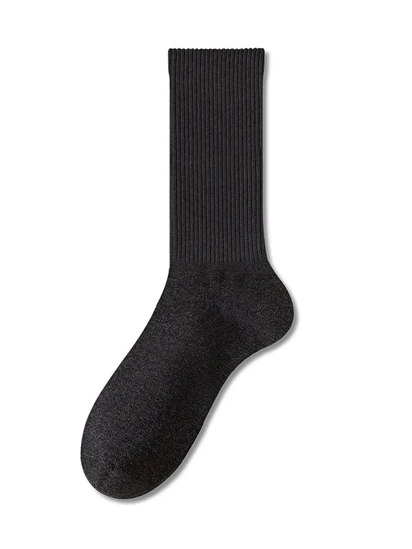 Pleated Solid Color Socks