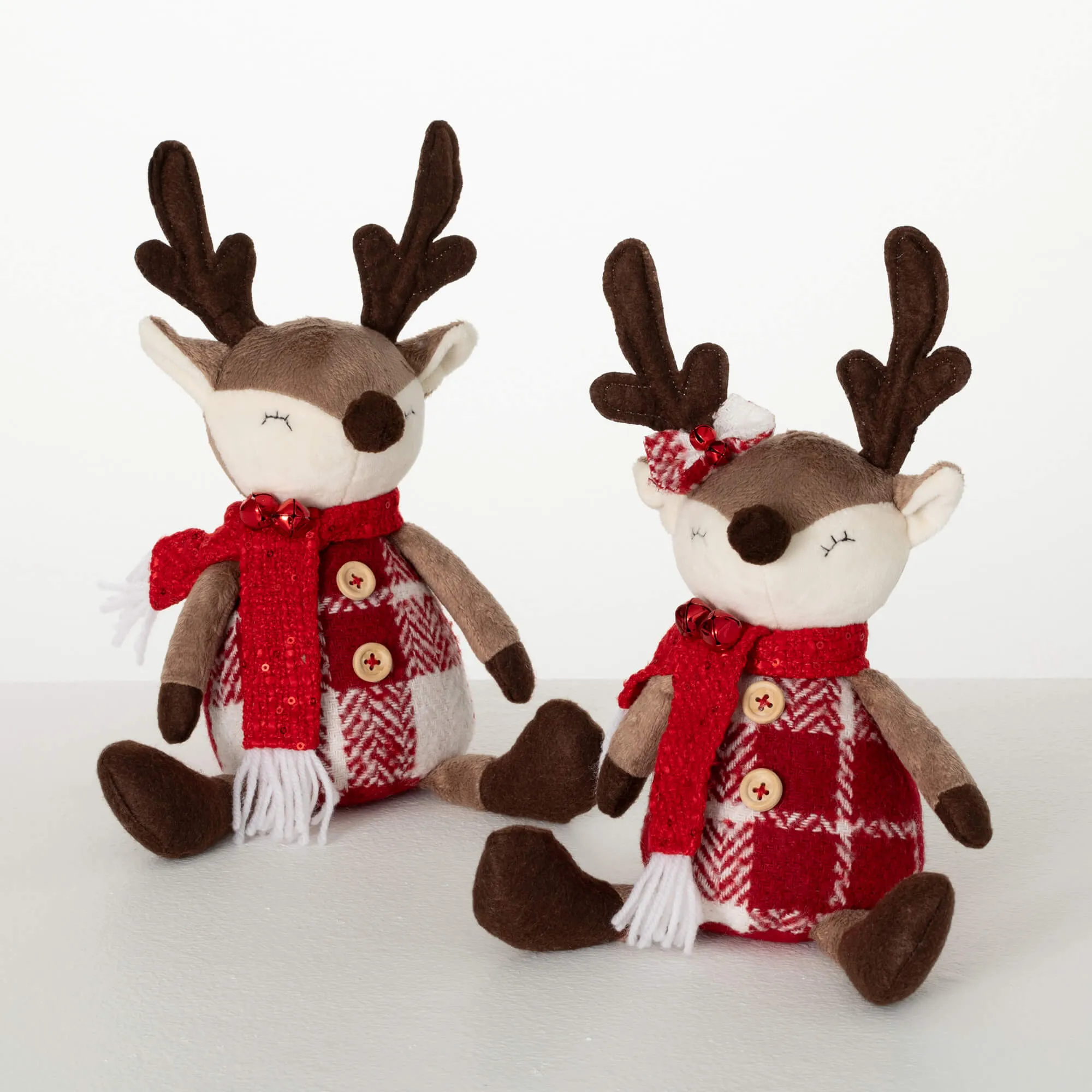 Plush Reindeer Games Sitting Figurines