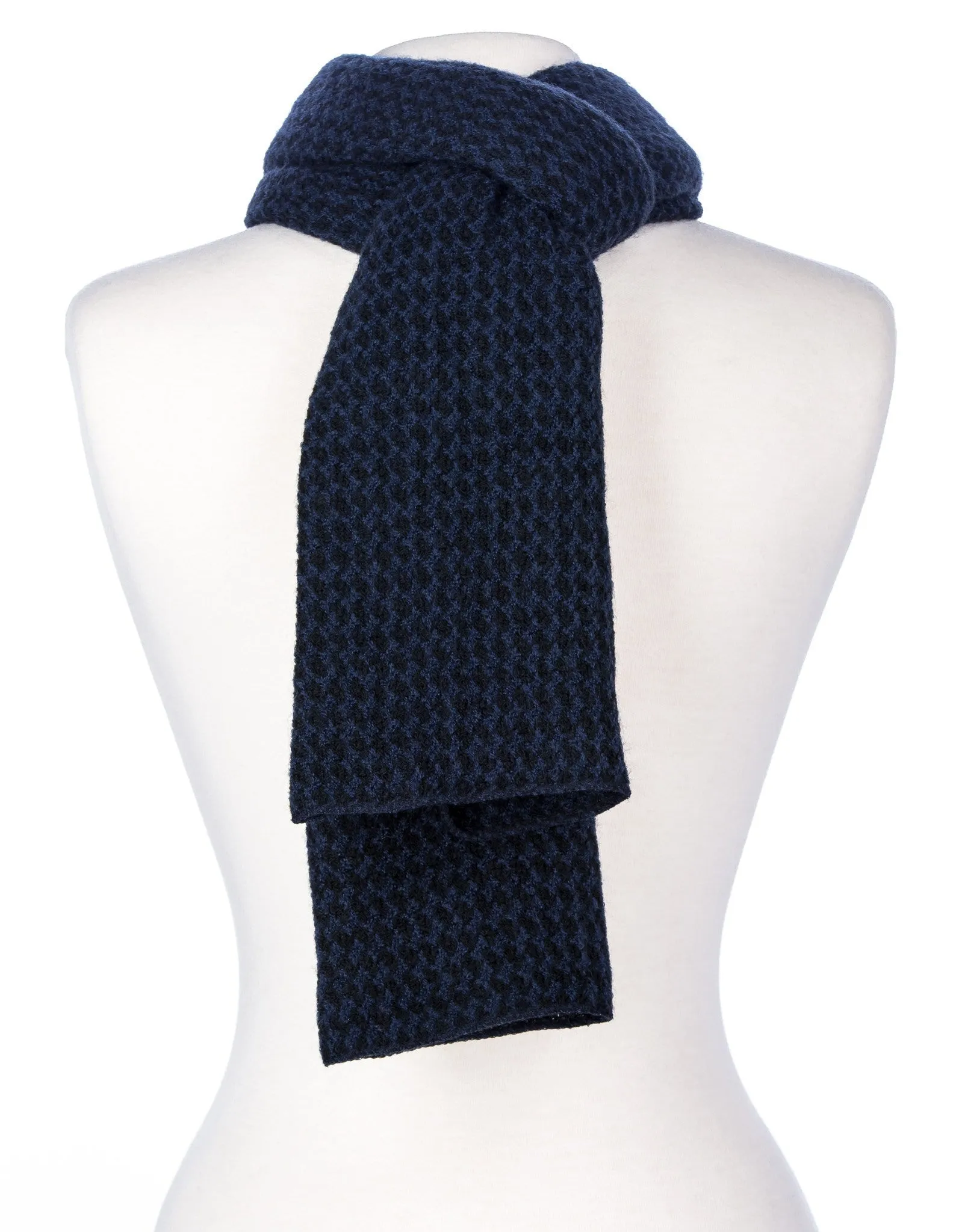 Premium Mens Scarf - Houndstooth Pattern Mufflers for Men