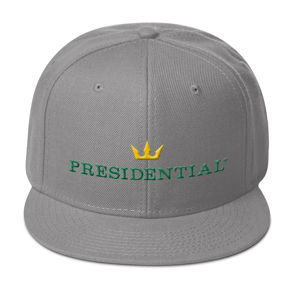 PRESIDENTIAL® Gold Crown Logo Otto Cap 125-978 - Wool Blend Snapback