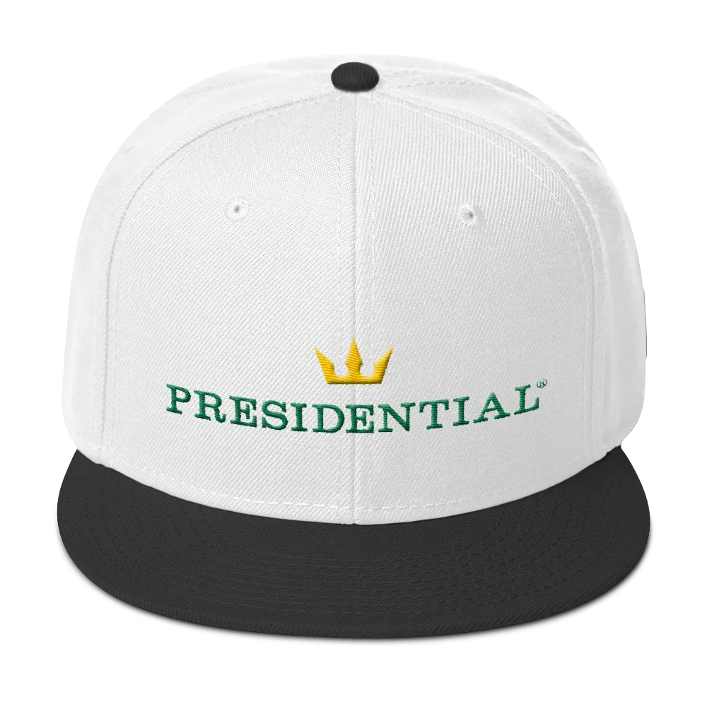 PRESIDENTIAL® Gold Crown Logo Otto Cap 125-978 - Wool Blend Snapback