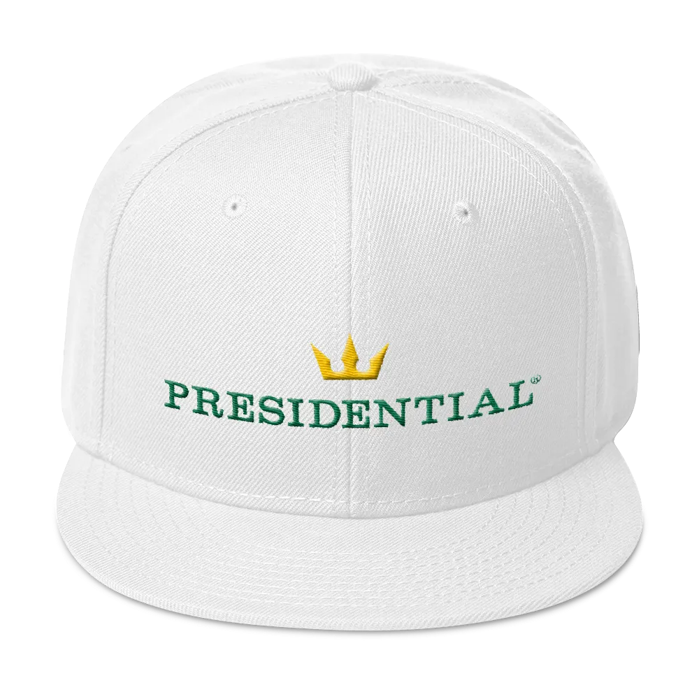 PRESIDENTIAL® Gold Crown Logo Otto Cap 125-978 - Wool Blend Snapback