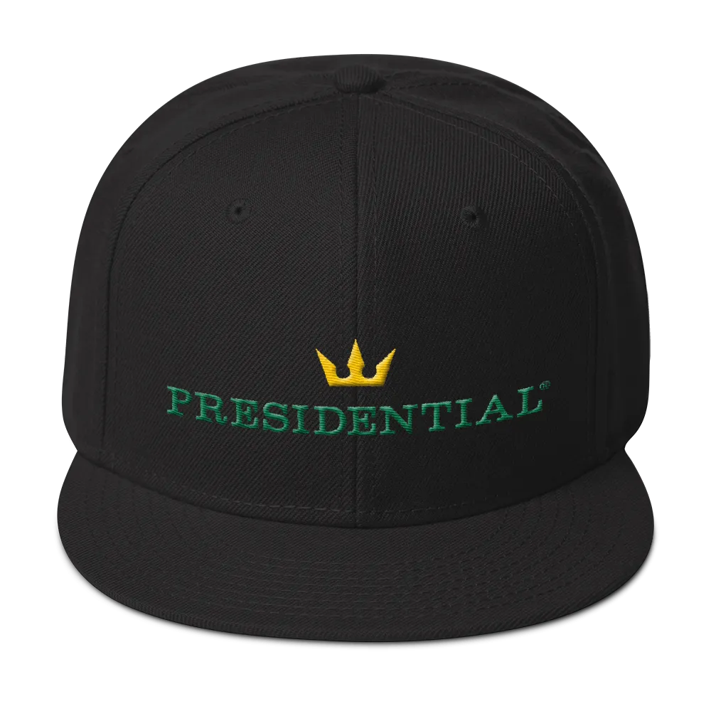 PRESIDENTIAL® Gold Crown Logo Otto Cap 125-978 - Wool Blend Snapback