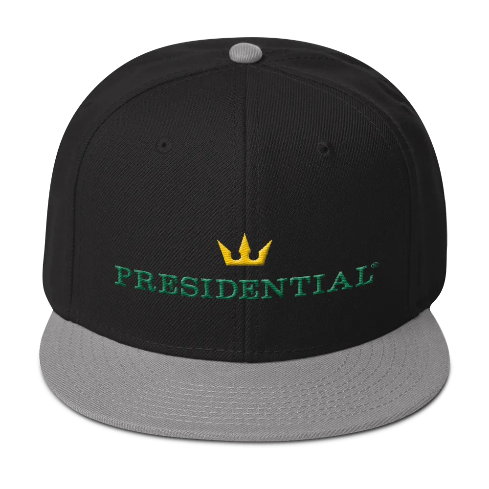 PRESIDENTIAL® Gold Crown Logo Otto Cap 125-978 - Wool Blend Snapback