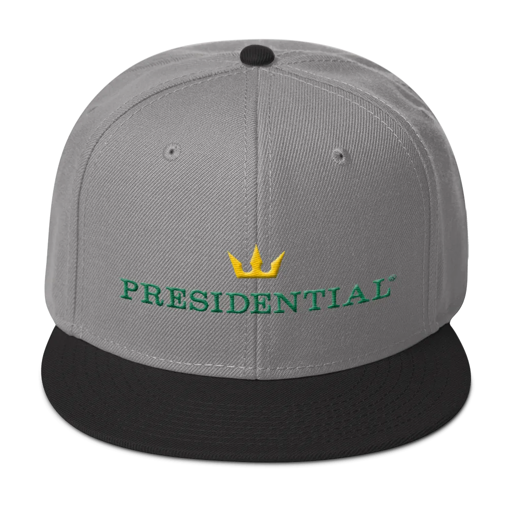 PRESIDENTIAL® Gold Crown Logo Otto Cap 125-978 - Wool Blend Snapback